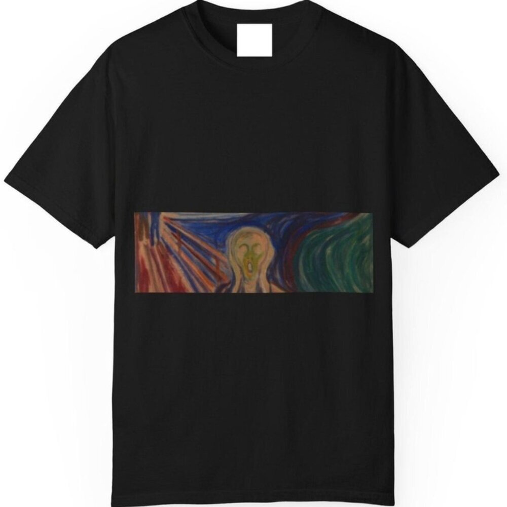 Edvard Munch Scream Art Graphic Parent Cozy Outfit Streetwear Unisex T-Shirt